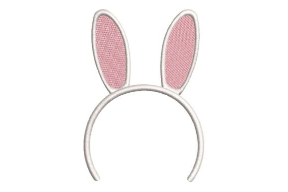 Bunny Ears Headband Embroidery Design