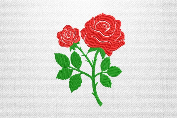 Double Rose Embroidery Design: A Seasonal Staple for Holiday & Gift Products