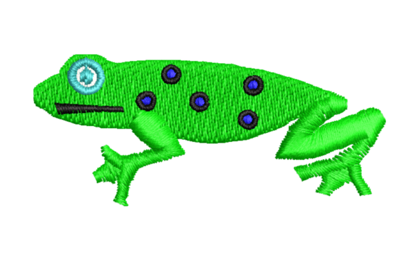 Frog Embroidery Design: A Playful Touch for Boutique Sweatshirts