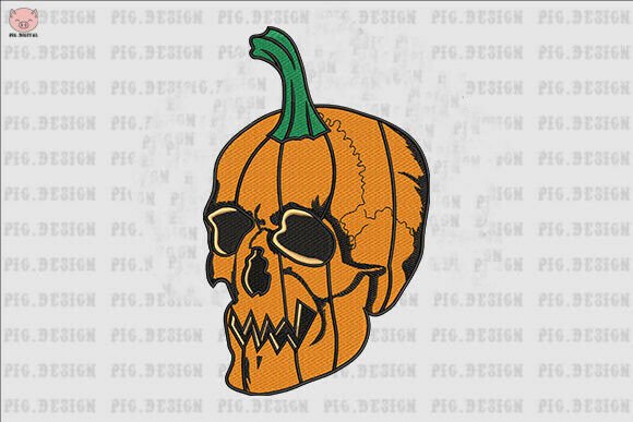 h1Halloween Pumpkin Skull Embroidery Review for Boutique Apparel/h1