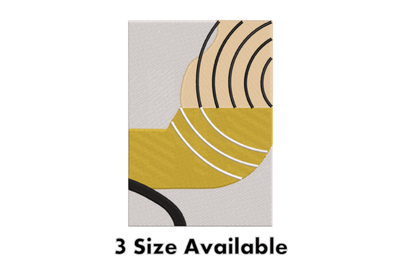 Modern Abstract Line Embroidery Art