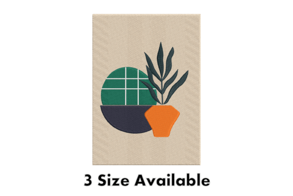 Modern Plant Pot Embroidery Design: A Craft Fair Seller’s Perspective
