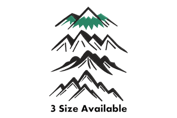 Mountain Range Embroidery Design Review for Business Branding