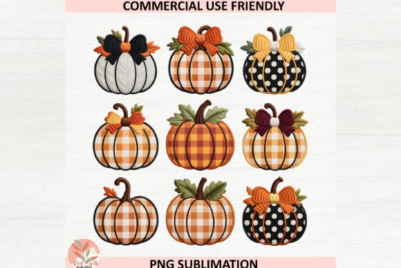 Preppy Floral Embroidery Pumpkin PNG Review