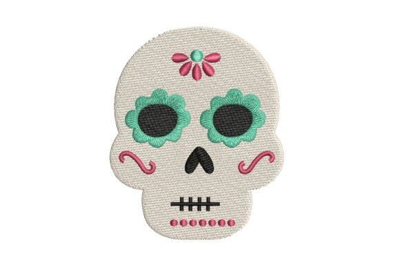 Sugar Skull Embroidery Design – A Festive Seasonal Staple